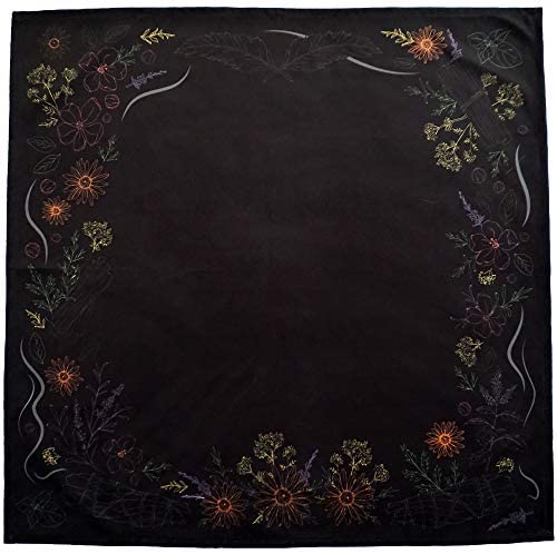 BLESSUME Altar Tarot Table Cloth Divination Wicca Velvet Cloth with Tarot Pouch Purple