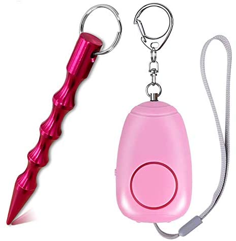 Sports Fitness Martial Arts Newsmada Com Kskpp Self Defense Keychain Set Hand Held Self Defense Key Chain And Personal Security Safety Alarm Aluminum Kubaton Safety Keychain 130db Usb Alarm Keychain With 2 Led Lights For Women Kids Elders