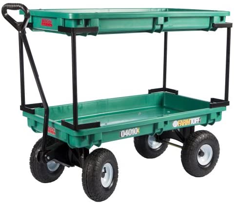 Wholesale Farm Tuff Plastic Double Deck Wagon, 20-Inch by 38-Inch ...