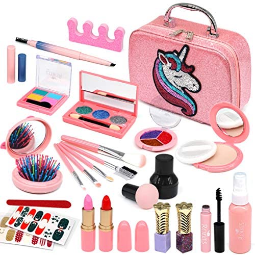 Kinder Make-up Geschenke Set NON-TOXIC Makeup Case Box Spielzeug für Mädchen JY 