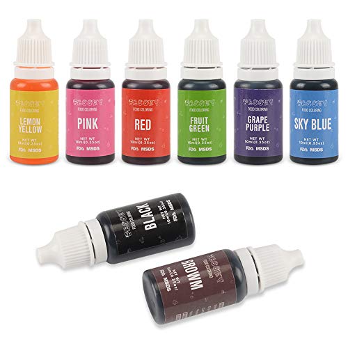 Wholesale Food Coloring Set, 8 Color Cake Food Color Liquid Dye for