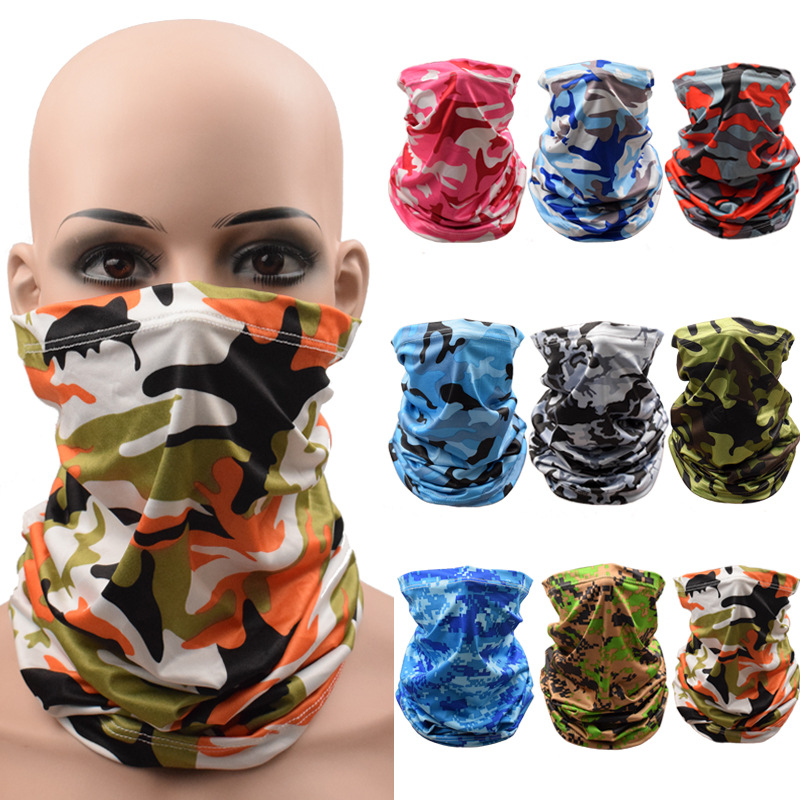 Wholesale 6 Pieces Sun UV Protection Face Mask Neck Gaiter Windproof ...