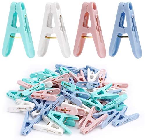 Clothes Pins, Small Clothes Pins For Photos, 1.4 100 PCS Natural Birchwood  Mini Clothes Pins, Strong Springs Colorful Clothespins