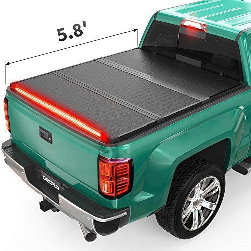 Wholesale OEdRo Hard Folding Tonneau Cover With Built-in Light Strip ...