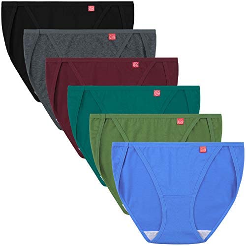 INNERSY Women's Basic Thong Underwear Cotton Low Rise Breathable