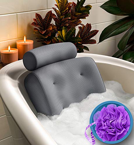 Buy Wholesale China Bathtub Pillow With Backrest Bath Pillow Suction Cup  Neck Cushion Bathroom Accessories Spa Pillow Bath Pillow & Bathtub Pillow  at USD 1.3