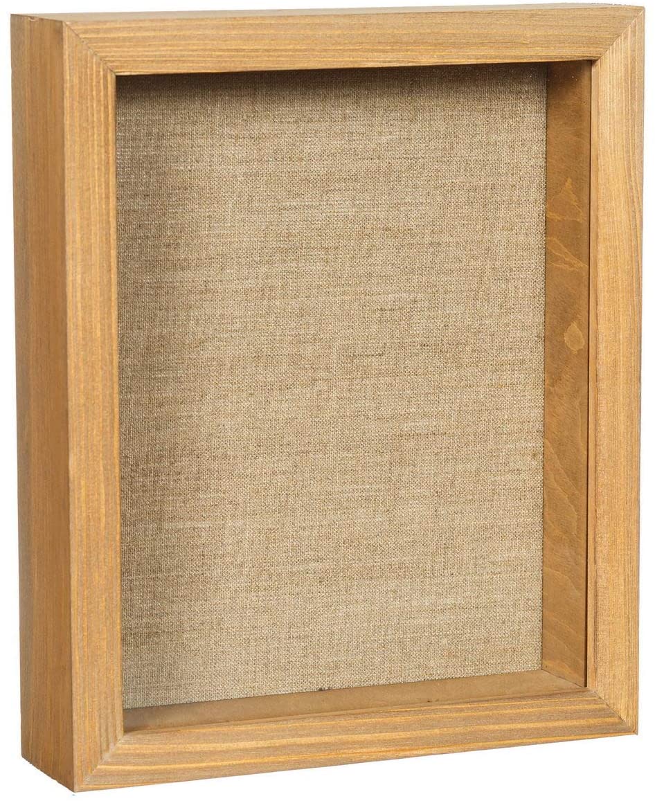 Wholesale Shadow Box Picture Frame 8x10 Natural Wood Display Case with