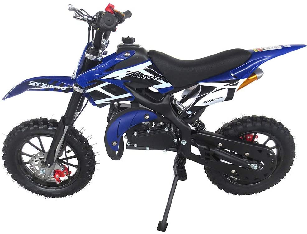 Wholesale Syx Moto Kids Dirt Bike Holeshot 50cc Gas Power Mini Dirt Bike Pit Bike Fully Automatic Transmission Blue 21 Year 21 Supply Leader Wholesale Supply