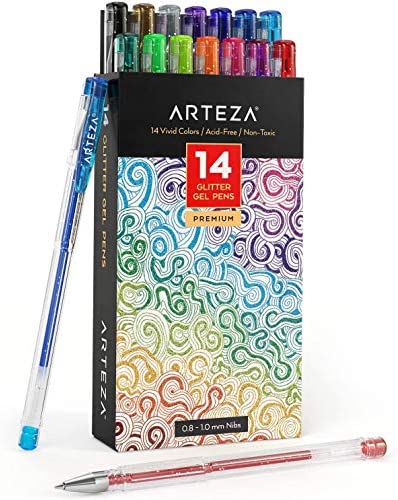 ARTEZA Colored Pencils Set, 48 Colors with Color Names, Triangular