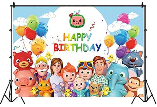 Wholesale Cocomelon Family Background Children Happy Birthday Party  Supplies Decoration Custom banner5 x 3ft Decoration Photography Background  for Photo Studio Newborn Shower Birthday Party Supplies Banner: Camera &  Photo | Supply Leader —