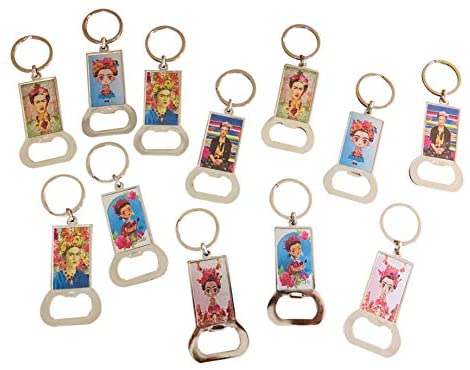 Wholesale Frida Kahlo 12 Pack Bottle Opener Keychain Party Favor Set ...