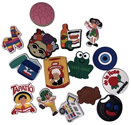 Mexican Inspired Jibbitz shoe charms 15 pcs 