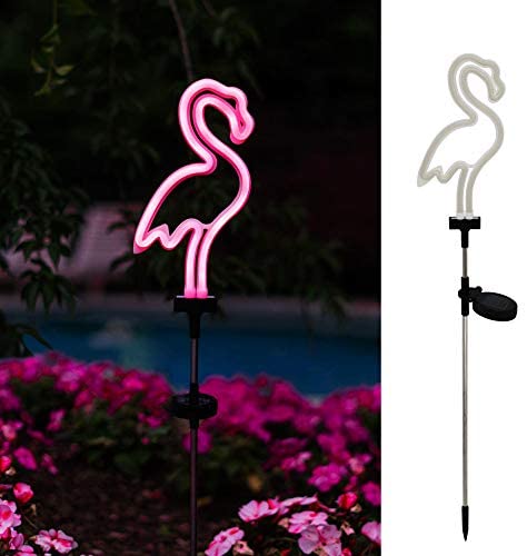 solar neon flamingo