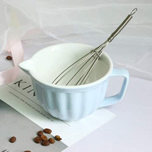 Wholesale Ceramic Mixing Bowls with Handle and Pour Spout Leadfree