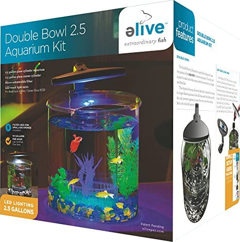 Wholesale Elive Double Bowl Aquarium Kit 2.5 Gallon Betta