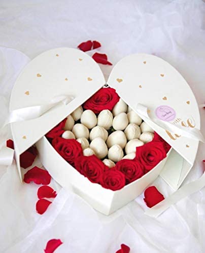 2pcs Heart Shaped Flower Box Floral Gift Boxes with Transparent Window Lids  Luxury Style Flower Arrangements