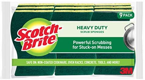 AIDEA-Brite Non-Scratch Scrub Sponge-24Count, Sponges for Dishes, Cleaning  Sponge, Cleans Fast Without Scratching, Stands Up to Stuck-on Grime