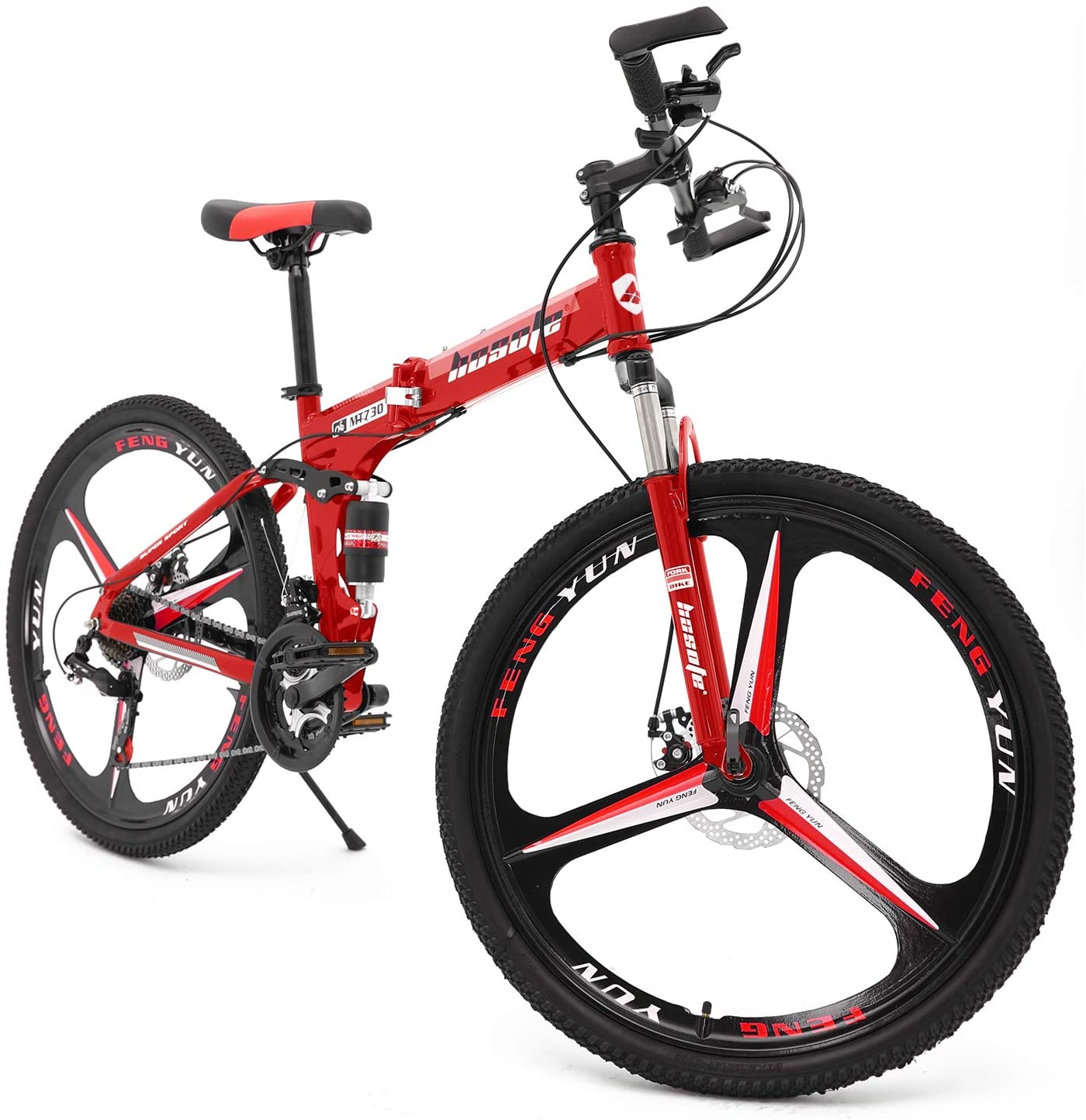 Details about   26" Folding Mountain Bike 21 Speed MTB Bicycle Full Suspension Men/Women 2021 