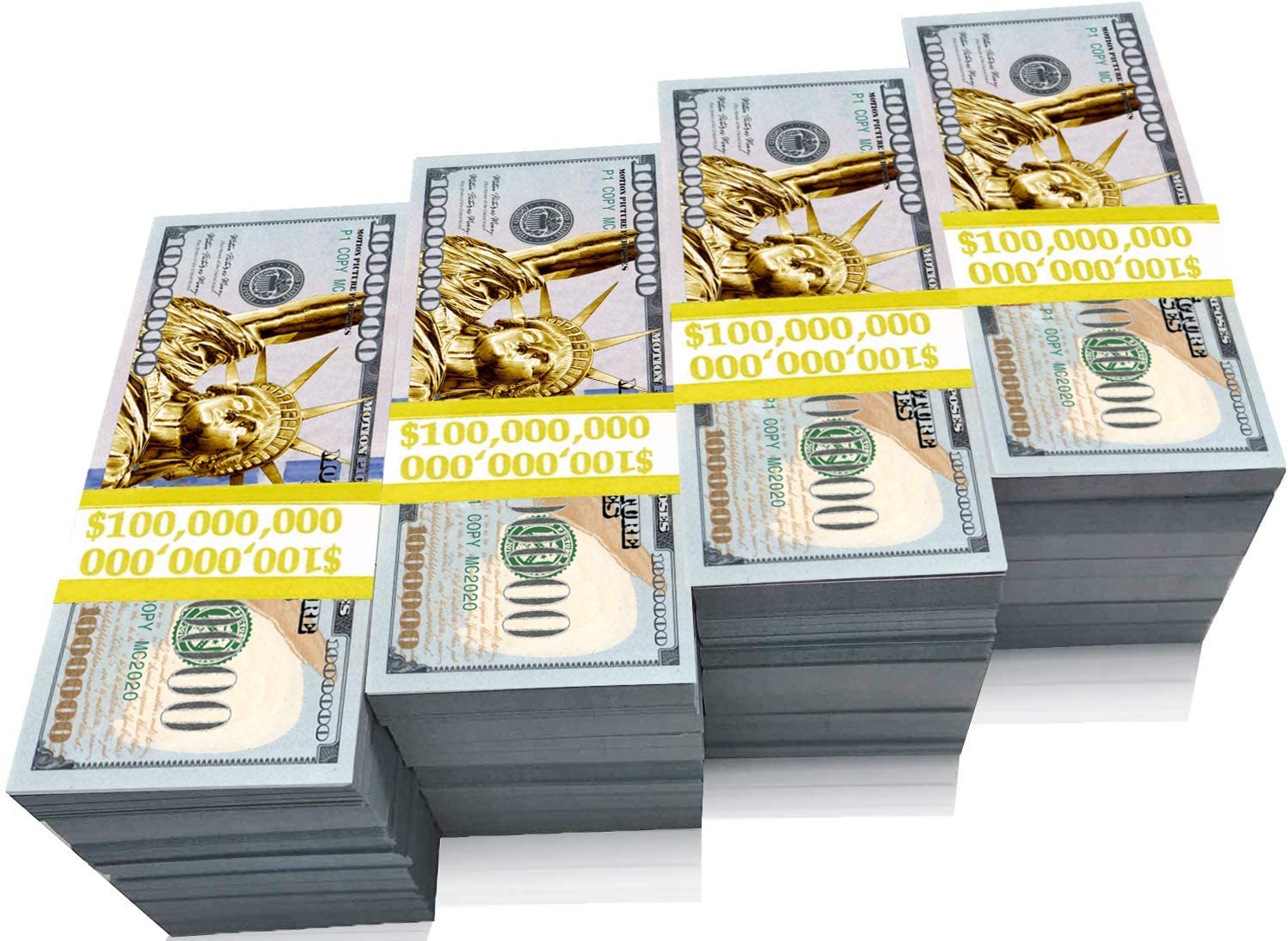 Amazon.com: 25 Gold Rush Million Dollar Bills with Bonus “Thanks a Million”  Gift Card Set : Toys & Games