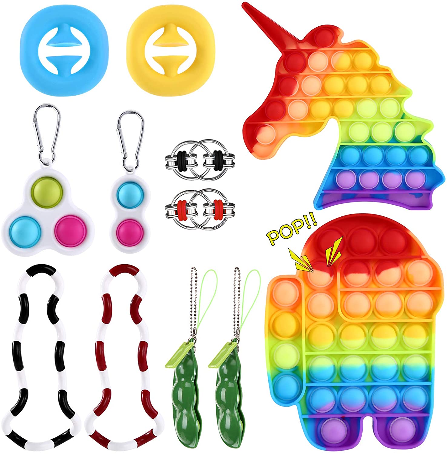 12Pack Sensory Toys Set Relieves Stress and Anxiety Fidget Toy for Kids Adults, 