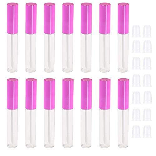 Wholesale Ronrons 15 Pieces Empty Lipgloss Bottle Tube 10ml Refillable Plastic Clear Body Empty 