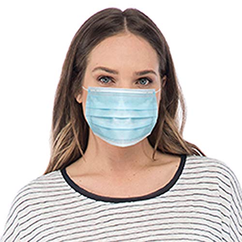 Wholesale 3 Ply Disposable Protective Mask, 50 Masks in Box, Blue