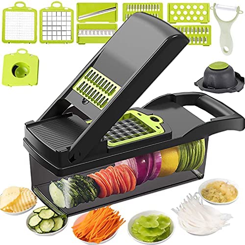 Buy Wholesale China 4 In 1 Vegetable Chopper/spiralizer Vegetable  Slicer/onion Chopper With Container/pro Food Chopper/slicer Dicer Cutter &  Vegetable Chopper at USD 3.2