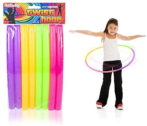 Weighted Hula Hoop, ACU Hoop 4M - 4 lb Medium, Weight Loss Fitness Workout  Sports Hoop with ridges. (Rainbow Colors)