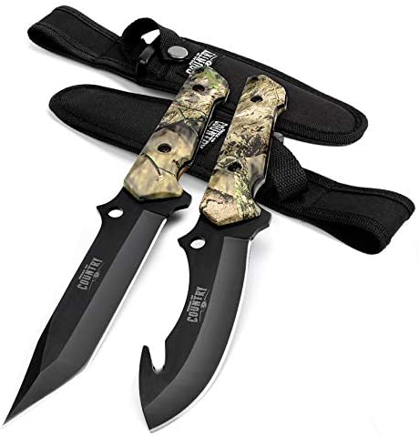  3S Safari Damascus Hunting Knife - Extremely