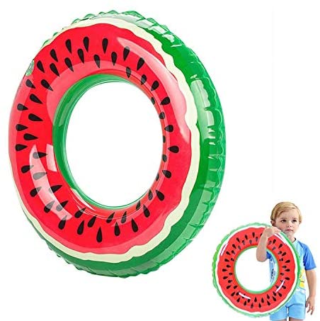 Outdoor Fruit Swimming Ring Inflatable Pool Float Circle for Toys Dohnut Kid/ 