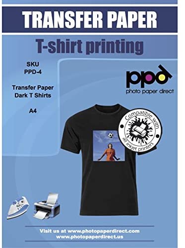 HTVRONT Heat Transfer Paper for Dark T Shirts -25 Sheets 8.5x11