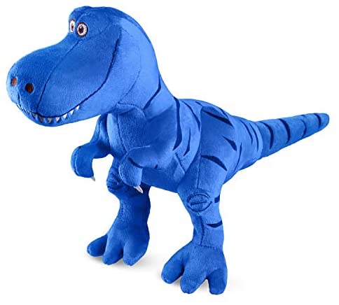 blue dinosaur plush toy