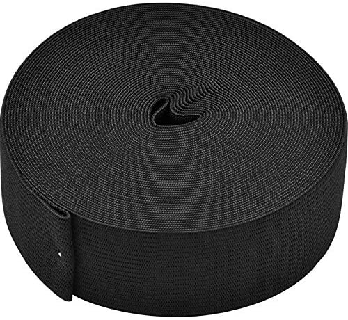 XKDOUS Elastic Band for Sewing 1 Inch 14 Yards Elastic Bands for Sewing  Waistband and Pants Waist Black Knit Elastic Band for wig High Elasticity  Black 1 inch*14 yards