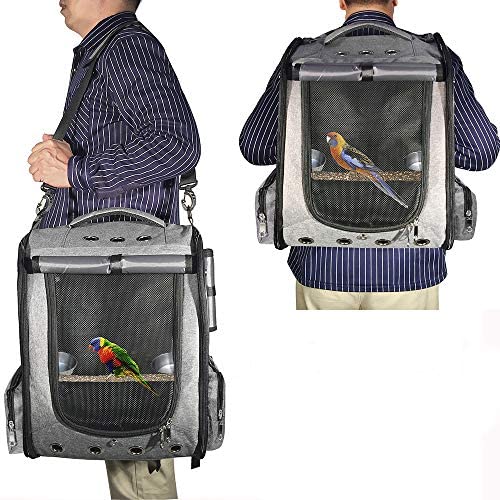 pet pocket backpack bird carrier