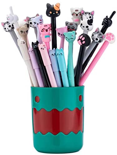 Cartoon Cute Fun Pens for Kids Black Gel Ink Pens Bulk Cool Pens for Girls  Funny Writing Pens Teachers School Office Easter Day Gifts Supplies - style  4 