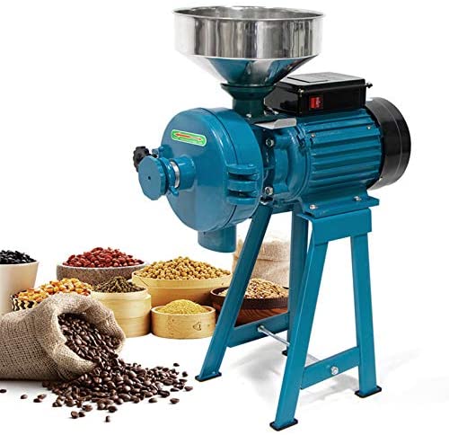 Feed & Grain Grinding Mill Electric 110V Includes All 9 Grinder Plates & Can, Men's, Size: One Size