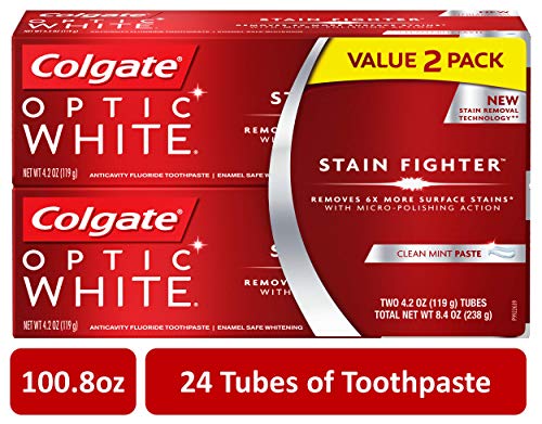 Wholesale Colgate Optic White Stain Fighter Whitening Toothpaste - 4.2 ...