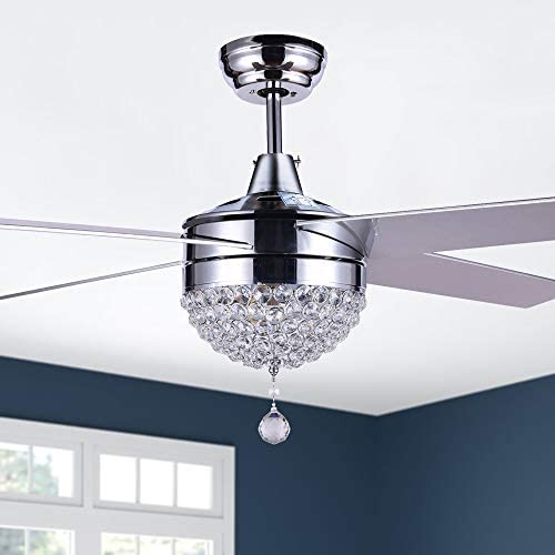 Wholesale Bella Depot 48" Modern Crystal Ceiling Fan With LED Light