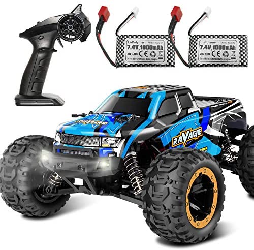 2020 Updated 2.4Ghz 4WD 1/16 Scale RC Truck W/ 2 Rechargeable Batteries Off Road 