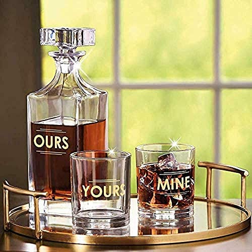 Wholesale Godinger 3 Piece Whiskey Decanter Set for Liquor Scotch