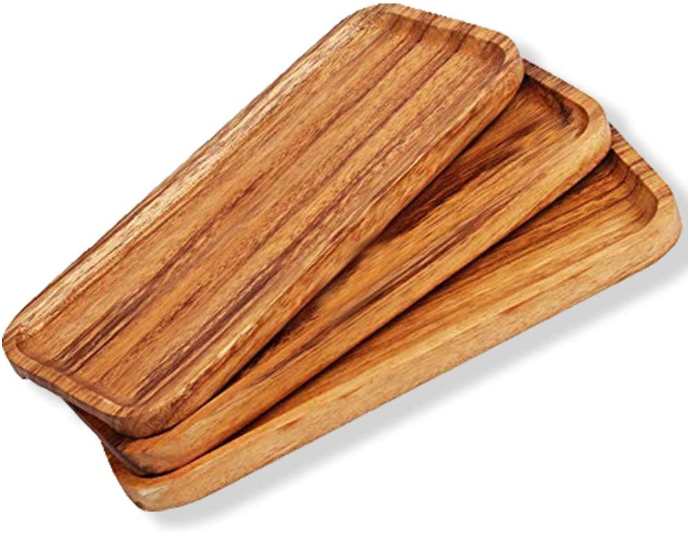  Wooden Living - Serving Tray/Wooden Trays with Handles