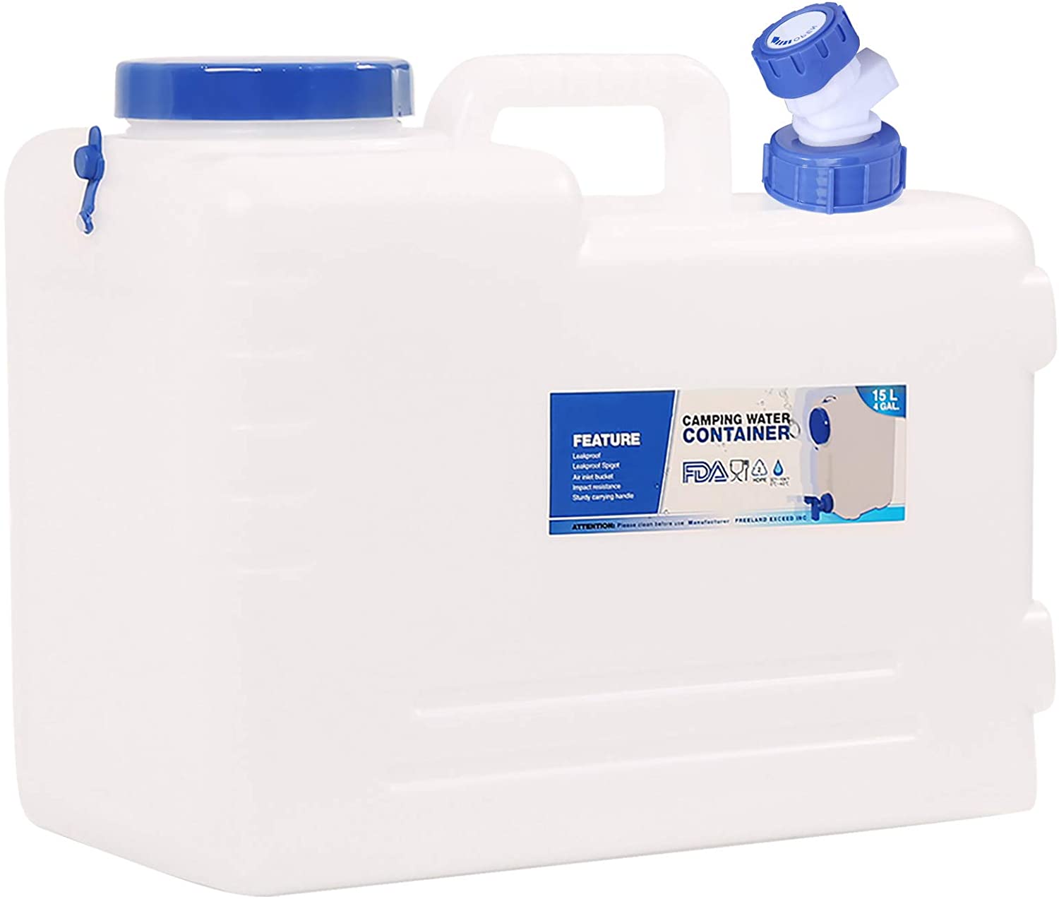 Wholesale CAMPMOON Camping Water Container with Spigot, Portable 4