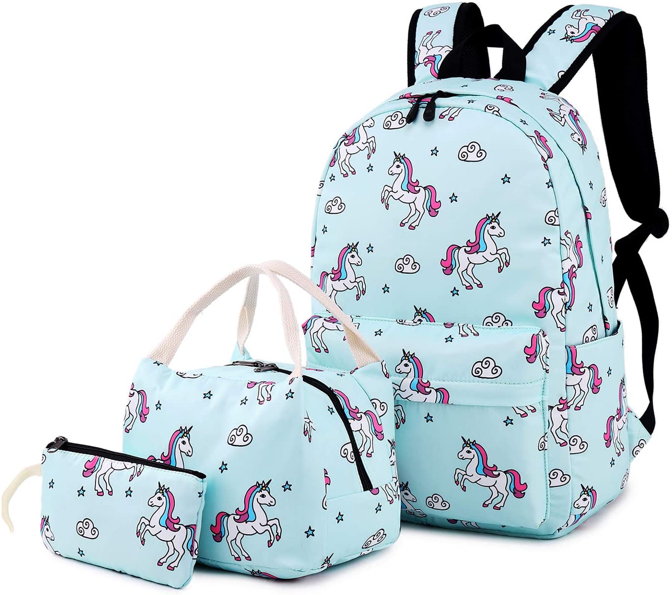 Bookbag for Girl BTOOP School Backpack Schoolbag with Lunch Pencil Bag Kids Teen 