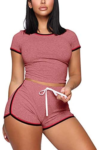 womens shorts tracksuit set