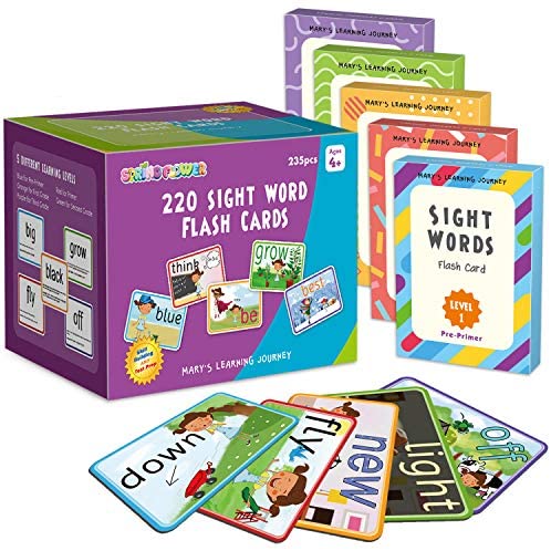 Carson Dellosa Sight Words Flash Cards Kindergarten, 1st, 2nd