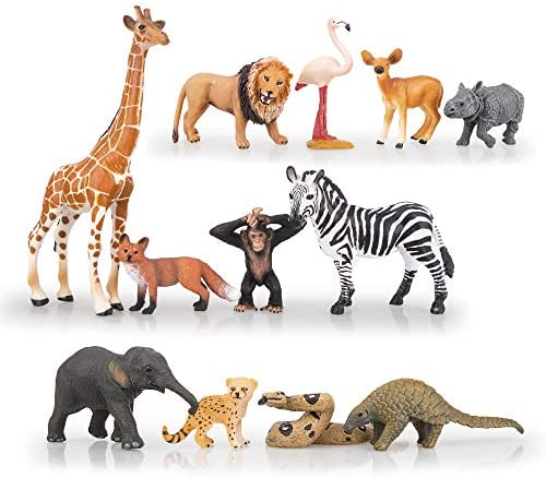 Wholesale Toymany 12pcs Realistic Safari Animals & Zoo Animals 