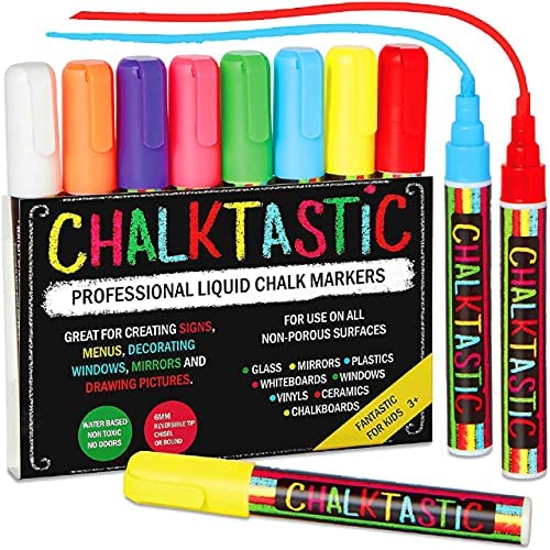SILENART Durable Chalk Markers - Includes 8 Long-lasting Colors