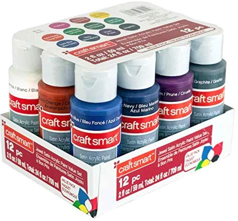 Craft Smart michaels bulk 8 pack: acrylic paint by craft smart, 8oz.