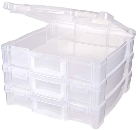 Pioneer Jumbo Scrapbook Storage Box, Crafters White, 14 3/4 x 13 X3 3/4
