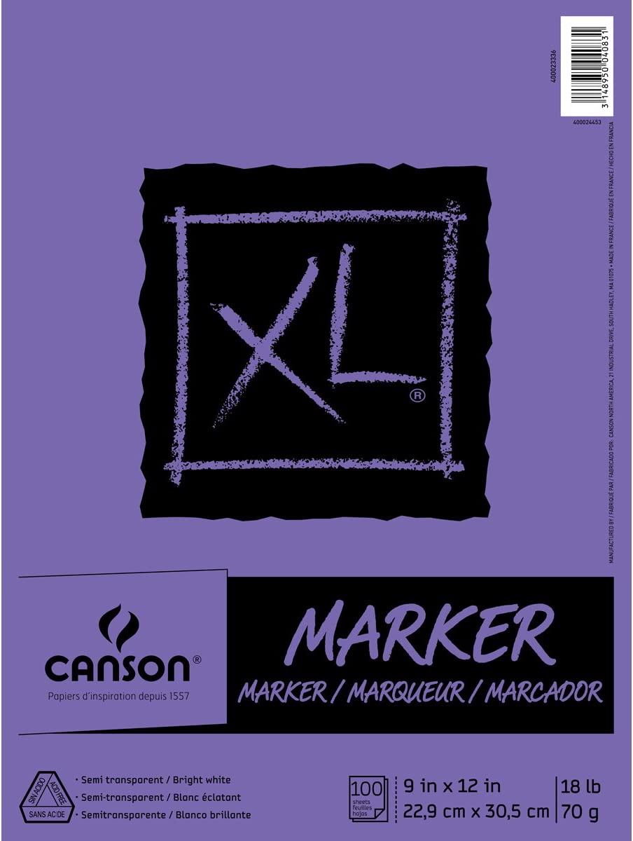 Canson Graduate Lettering Marker Pad - 9 x 12, 20 Sheets